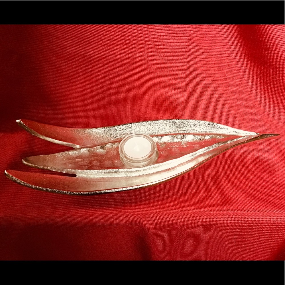 Leaf tealight holder - Picture 2 of 3
